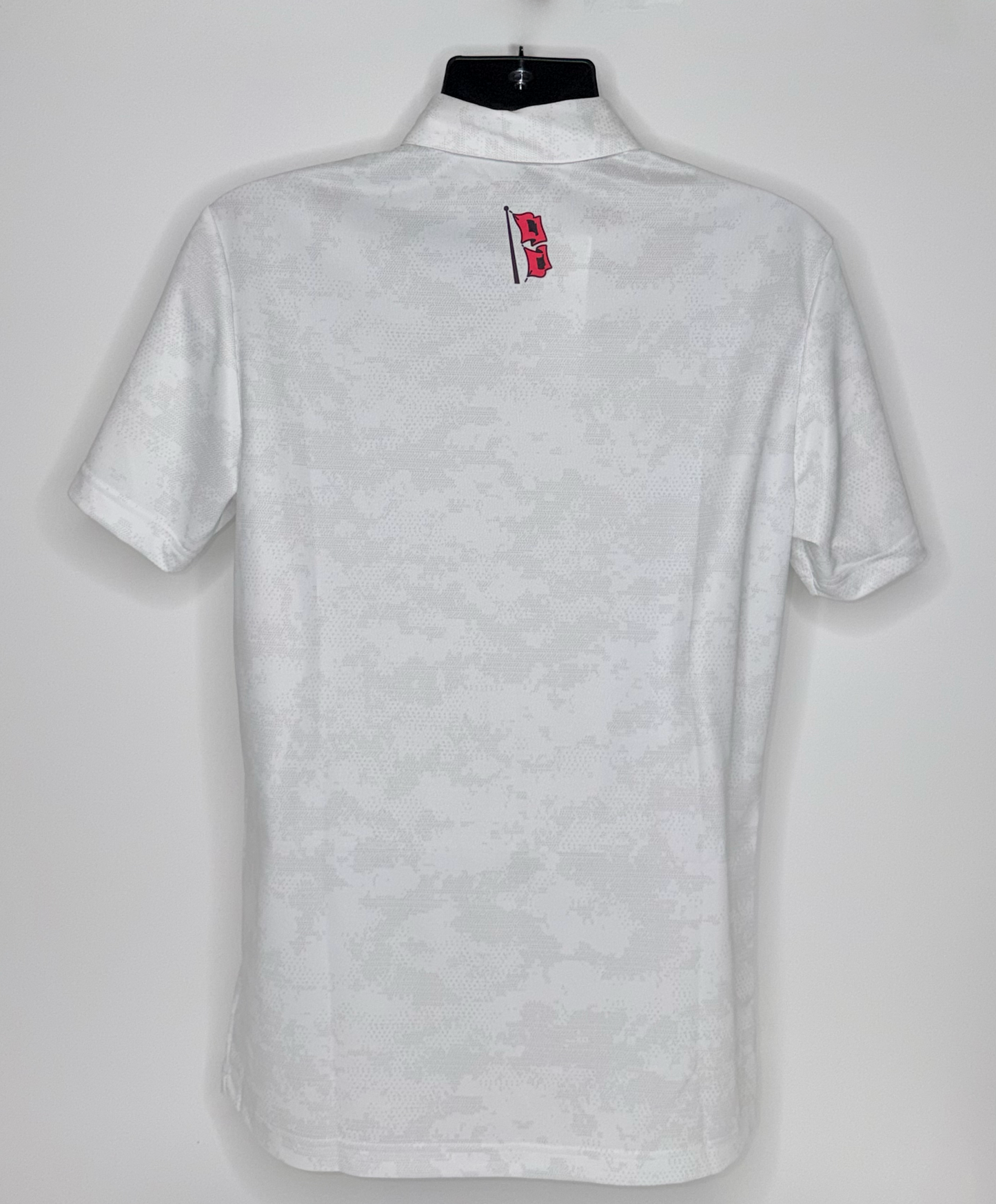 TU All Over Camo Print Polo - White