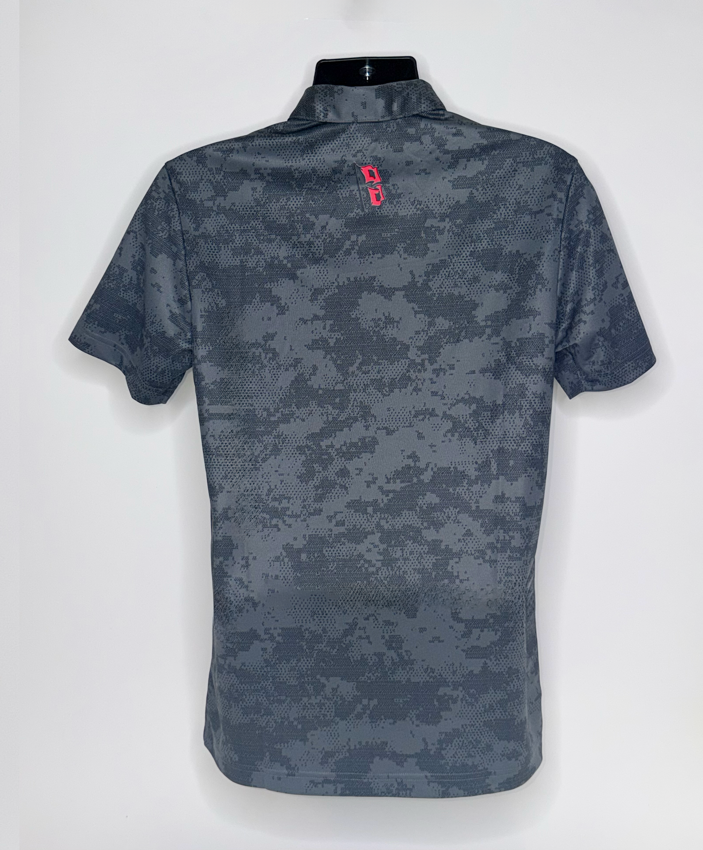 TU All Over Camo Print Polo - Grey Six