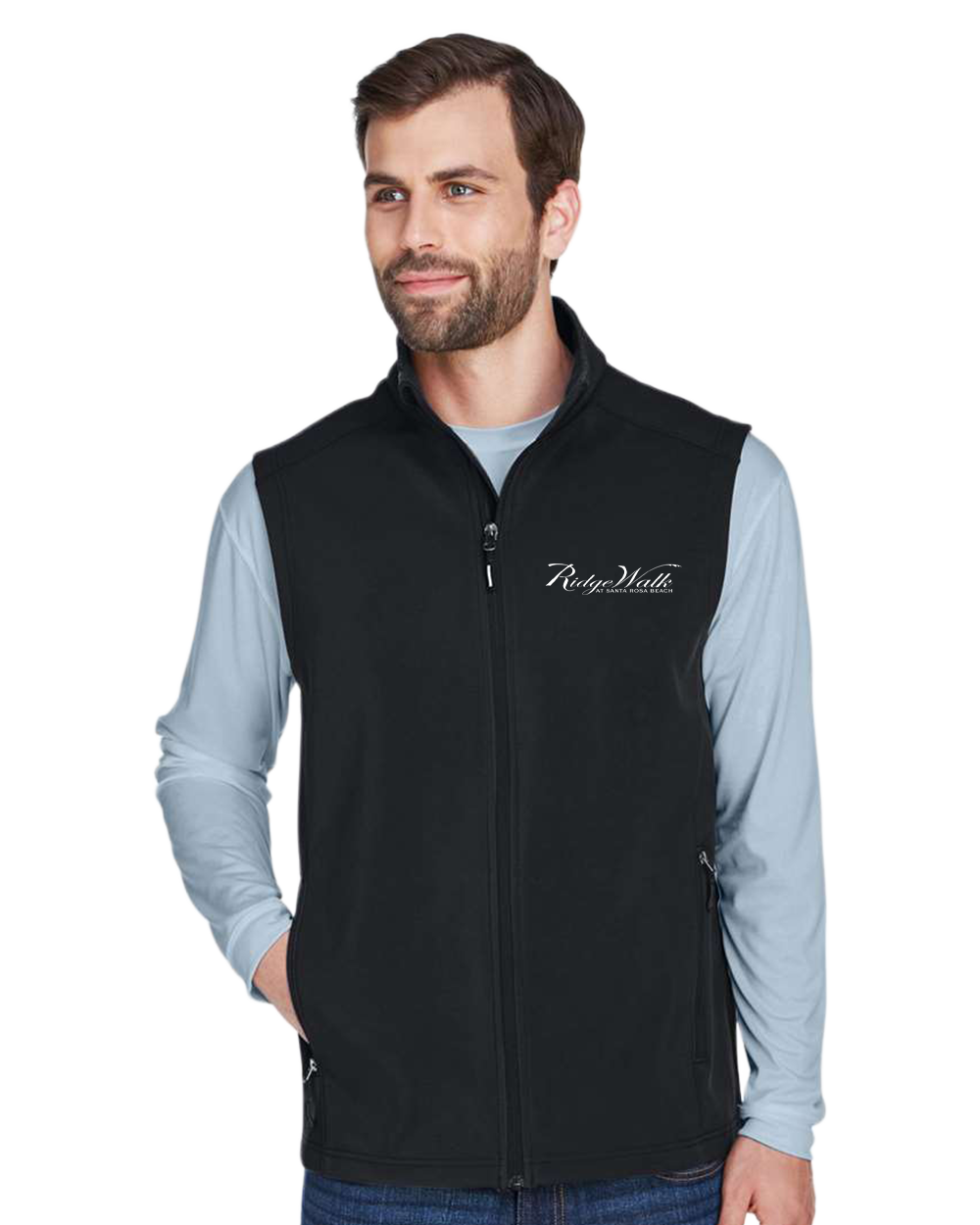 Men's Cruise Two-Layer Fleece Bonded Soft Shell Vest