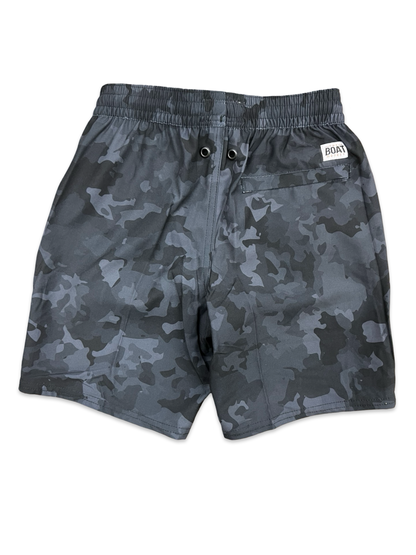 Kids Black Camo Swimwear