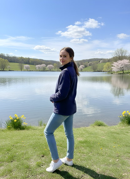 Women’s Full Zip Hybrid Fleece