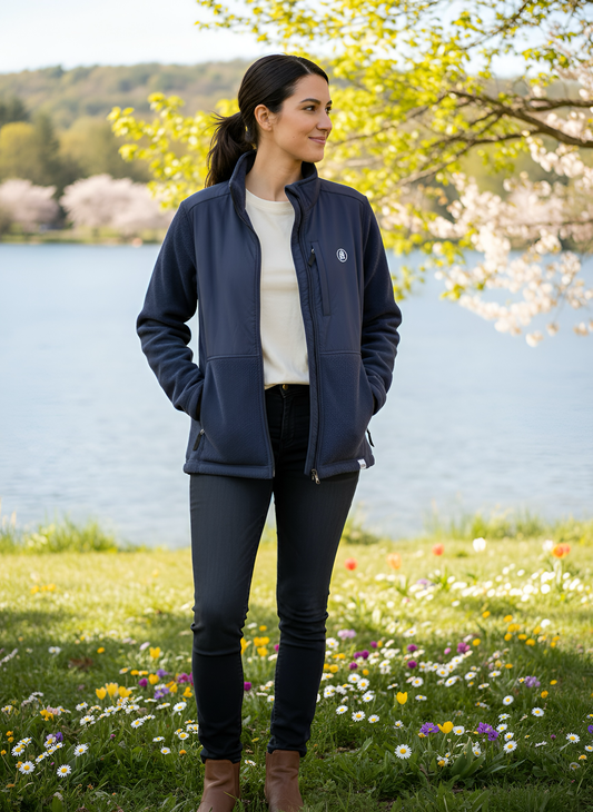 Women’s Full Zip Hybrid Fleece
