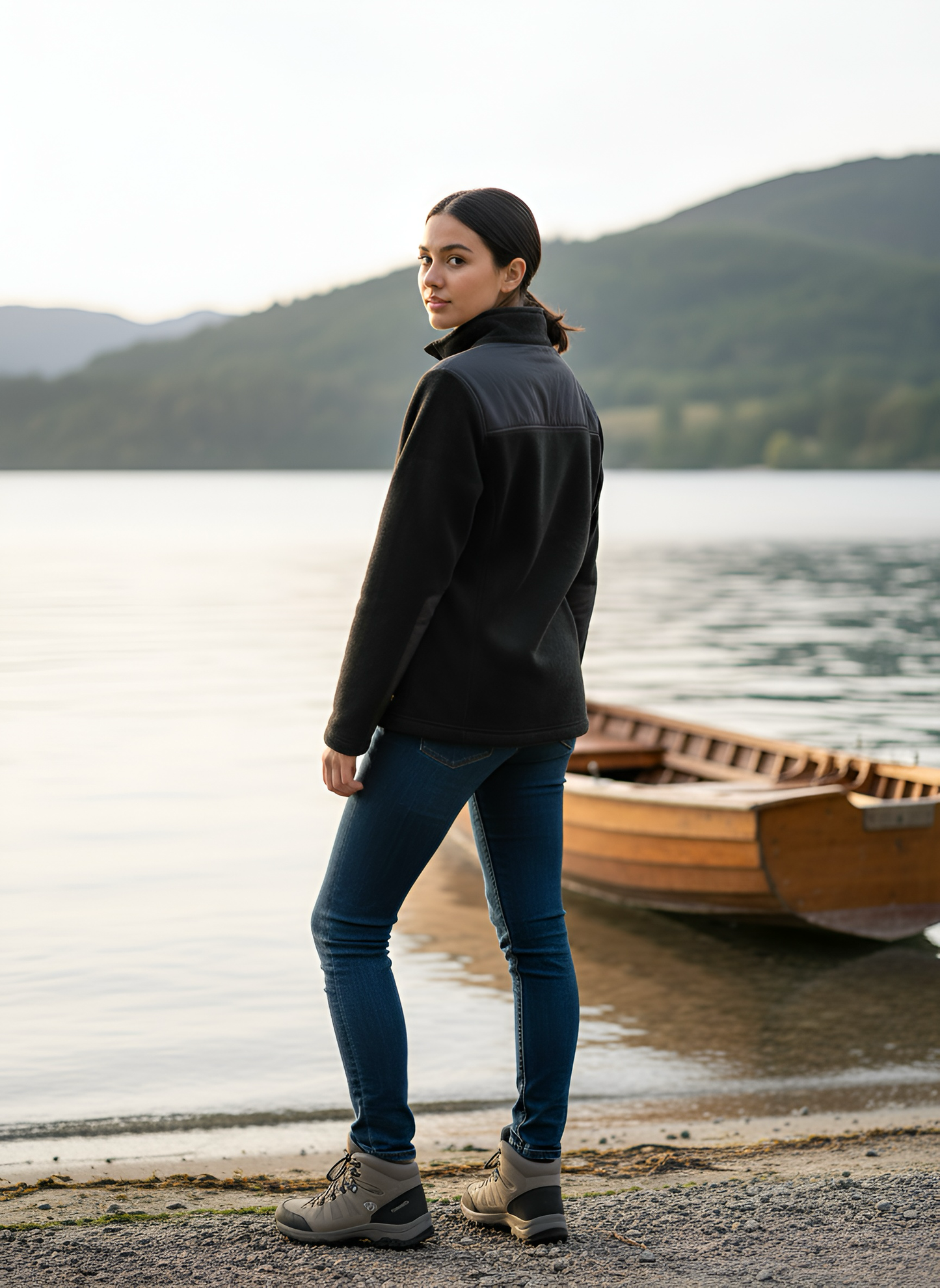 Women’s Full Zip Hybrid Fleece