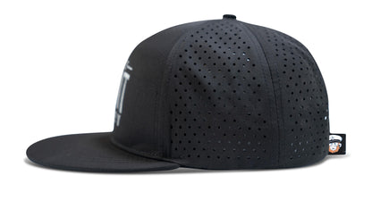 6 Panel Flat Bill Baseball Cap