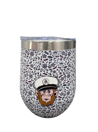Wine Tumbler Shipwreck Pattern