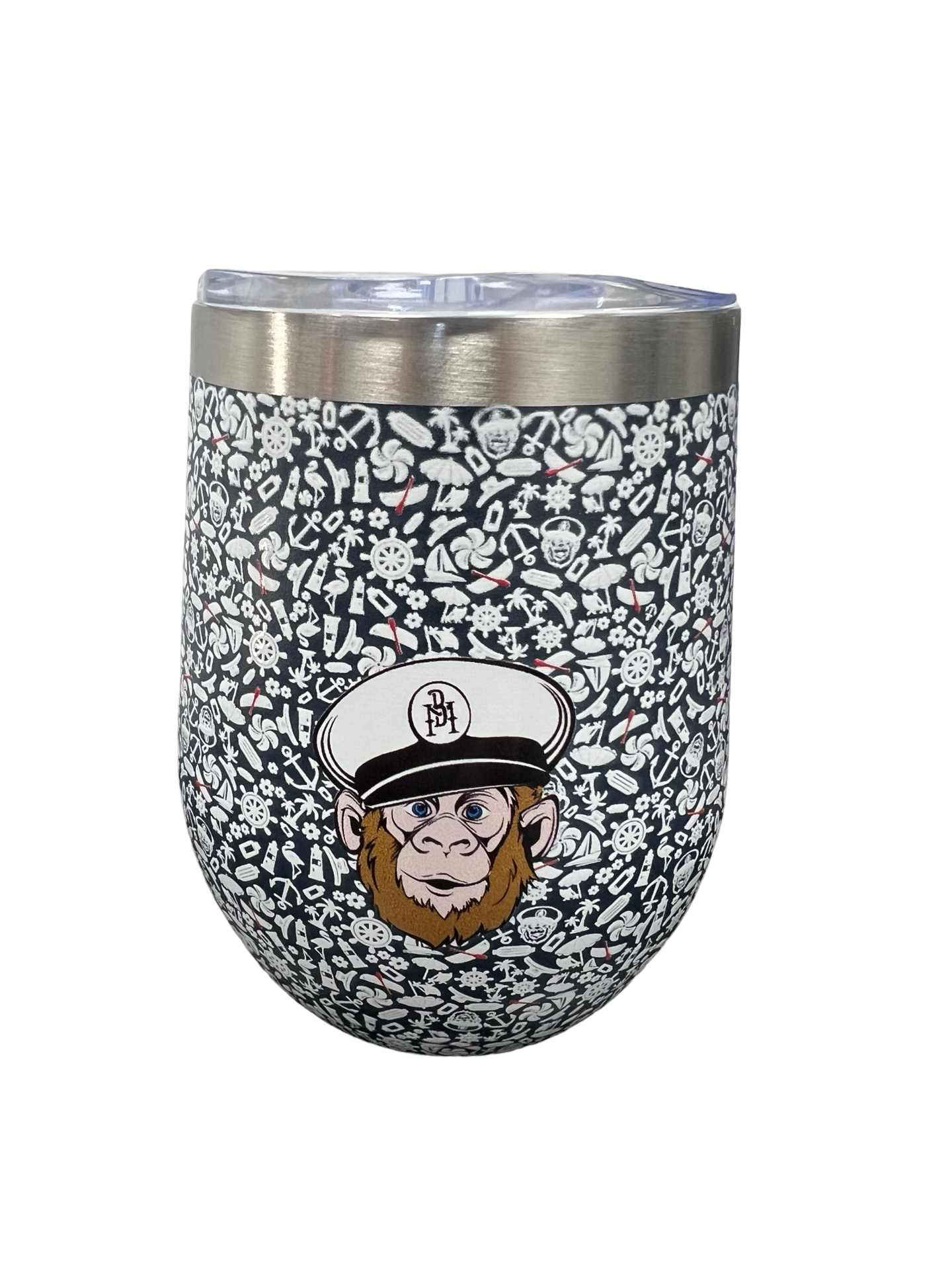 Wine Tumbler Shipwreck Pattern