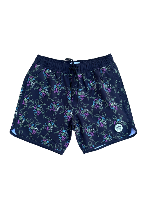 Black 2 in 1 Turtle Swimwear Short ORDER TODAY!