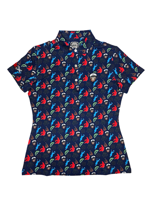 Boat Monkey Women's Cocktail Polo