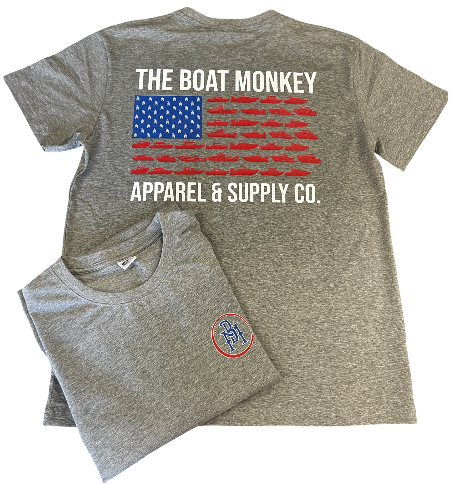 American Flag Boat Parade Tee