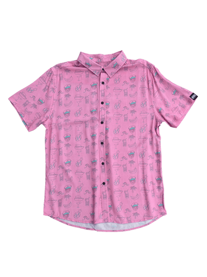 Mens Pink Button Down