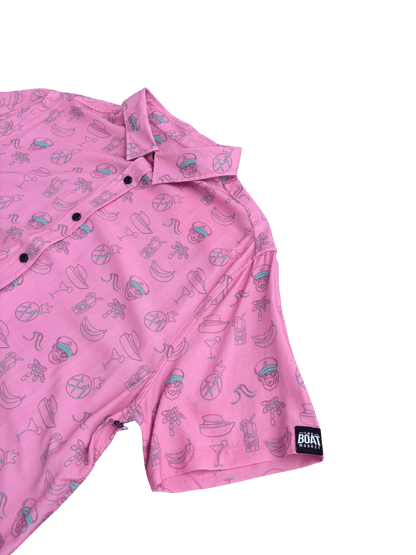Mens Pink Button Down