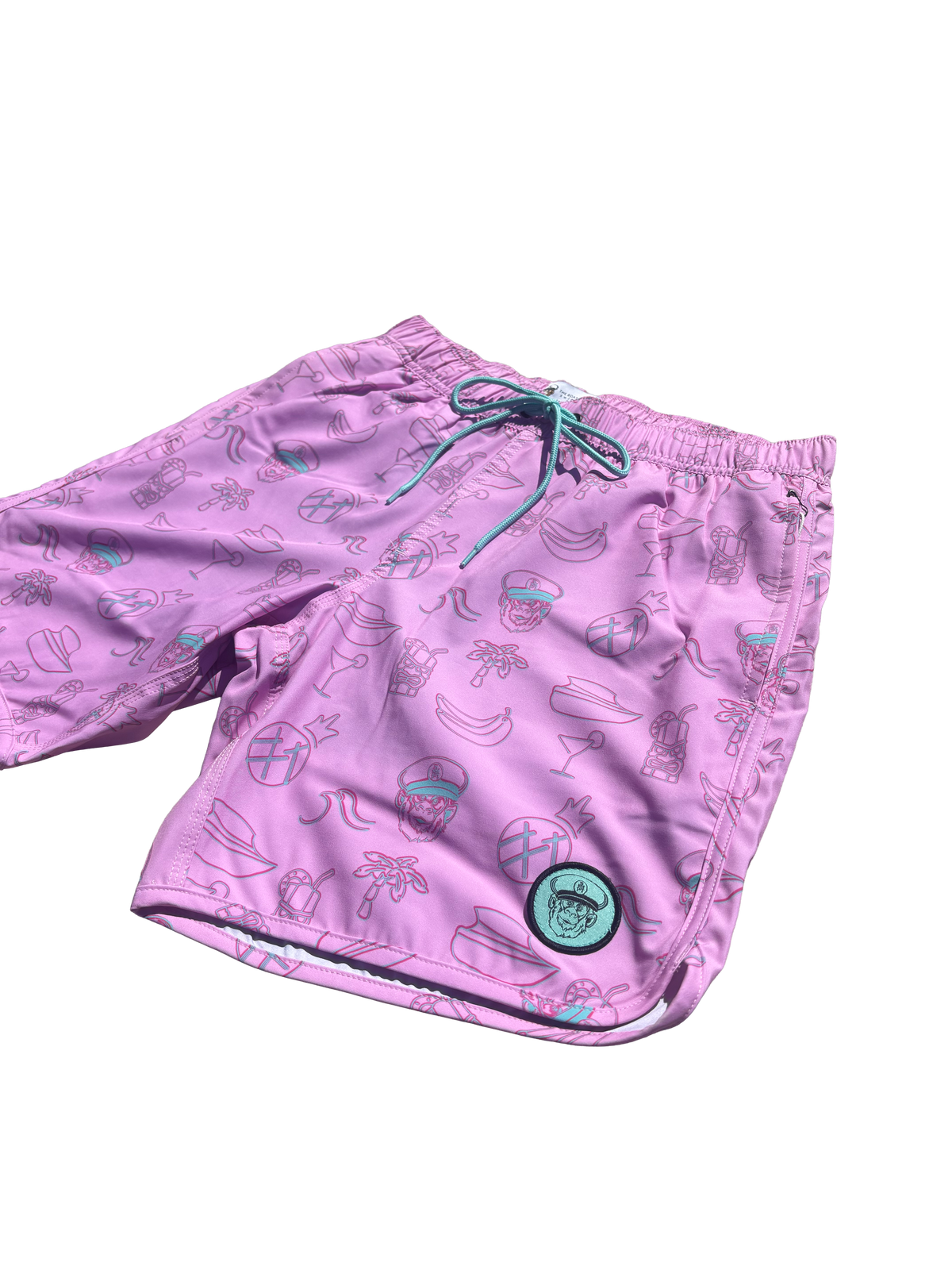 Pink 2 in 1 Neon Pattern Swimwear Short ORDER TODAY!