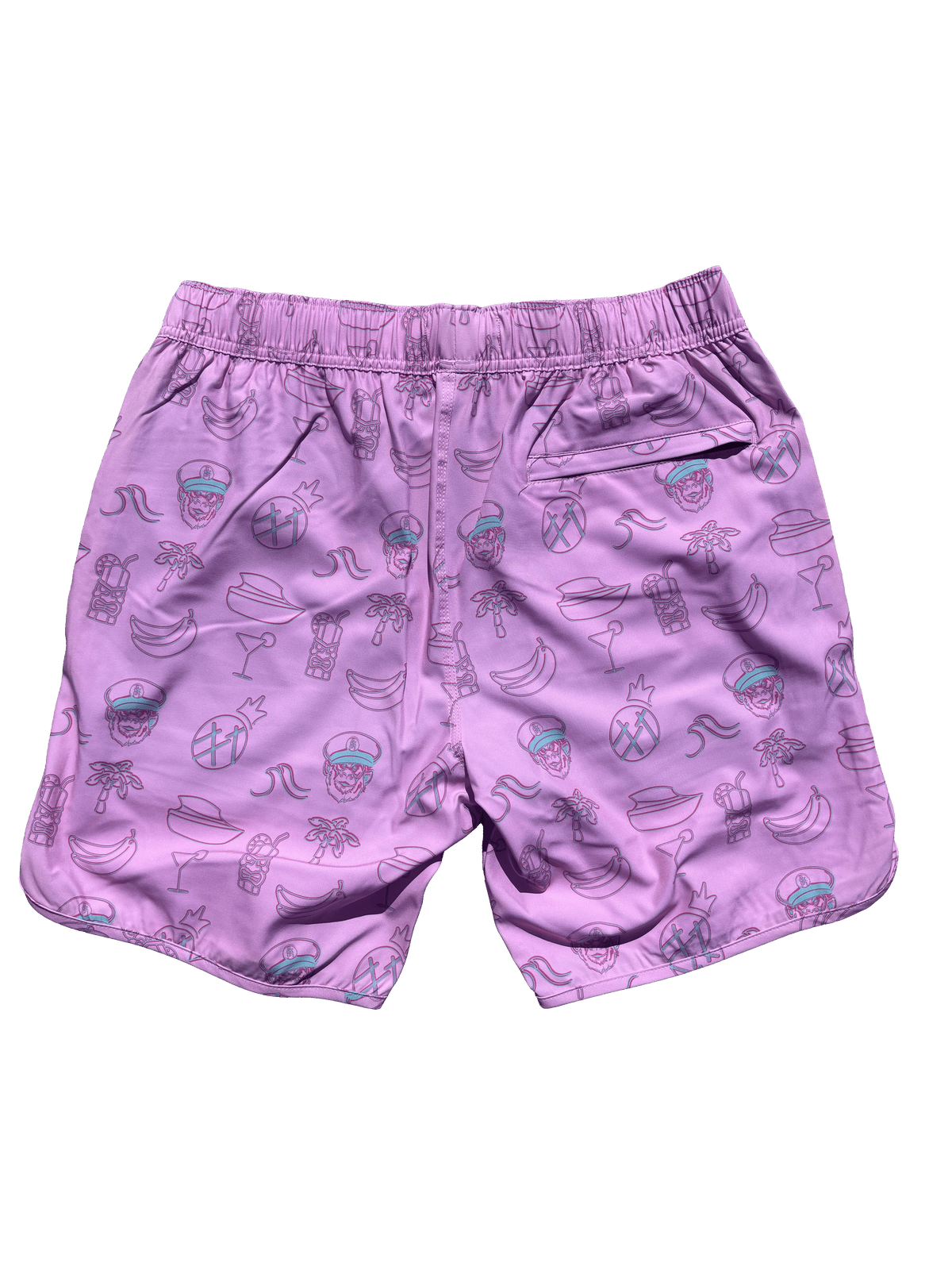 Pink 2 in 1 Neon Pattern Swimwear Short ORDER TODAY!