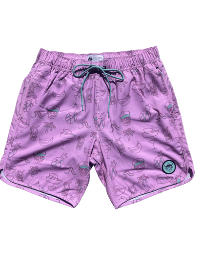 Pink 2 in 1 Neon Pattern Swimwear Short ORDER TODAY!