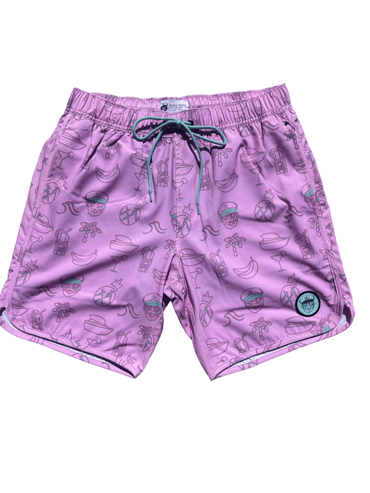 Pink 2 in 1 Neon Pattern Swimwear Short ORDER TODAY!