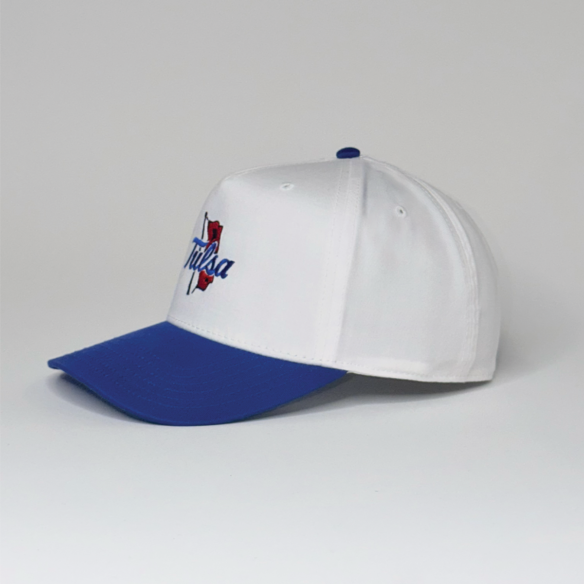 Tulsa with Flag Hat Blue and White