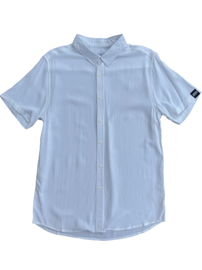 Mens White Button Down