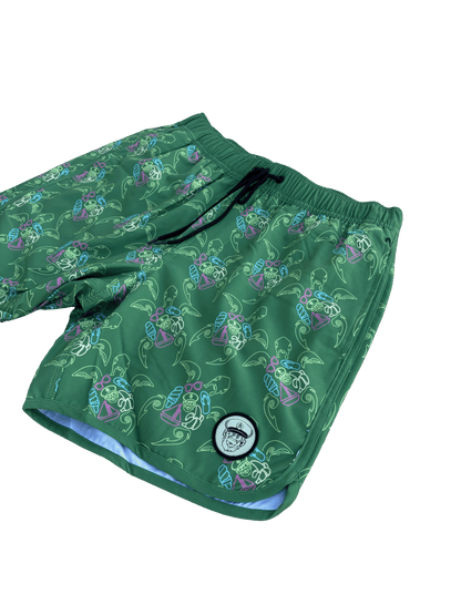 Green 2 in 1 Turtle Swimwear Short ORDER TODAY!