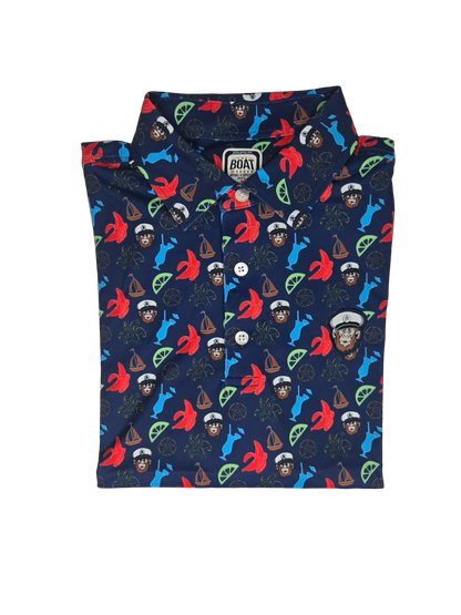 Boat Monkey Men's Cocktail Polo