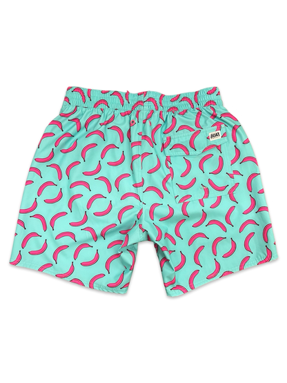 Turquoise Pink Banana Swimwear