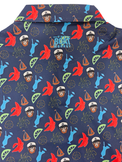 Boat Monkey Women's Cocktail Polo