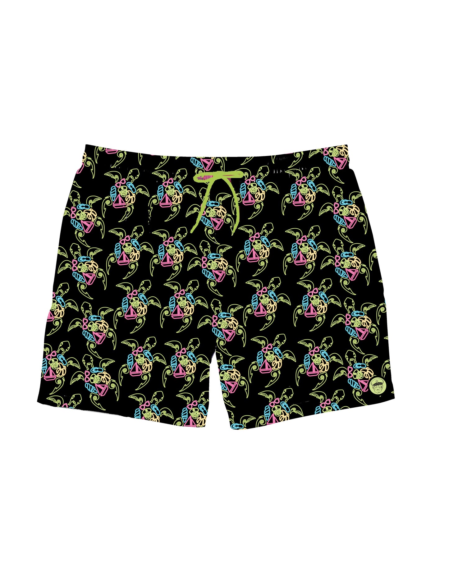 Black 2 in 1 Turtle Swimwear Short (PRE ORDERS Selling out Fast) June 1st Release date